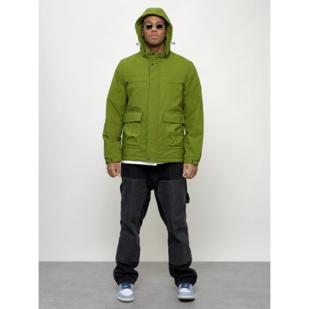 Sports male jacket, size 50, green color-4