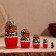 Matryoshka "Khokhloma", Black Head, 5-doll, 11-12 cm