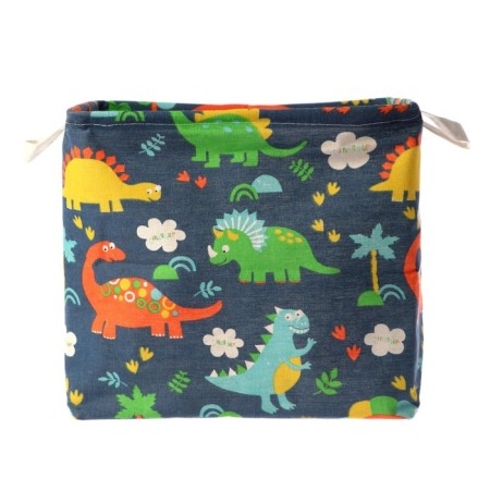Basket for toys "Dinosaurs" 32 × 32 × 32 cm-3