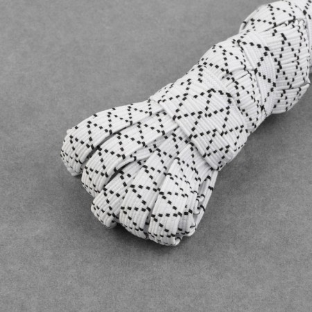Rubber band, 8 mm, 10 m, white/black color-1