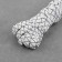 Rubber band, 8 mm, 10 m, white/black color