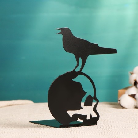 Holder-stand for the books "Raven on the Skull", black, 1pc-1