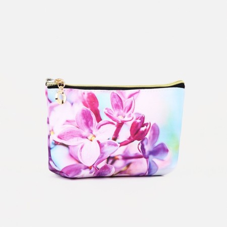 Lightning cosmetic bag, white/pink/blue color