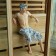 Set for the sauna Ethel "Captain" Kilt 75*144 cm + hat, waffle 200g/m2, 100% HL