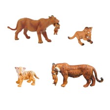 A set of figures “The World of Wild Animals: the Family of Lviv and the Tiger Family”, 4 figures
