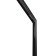 Connector L-shaped flum, black color