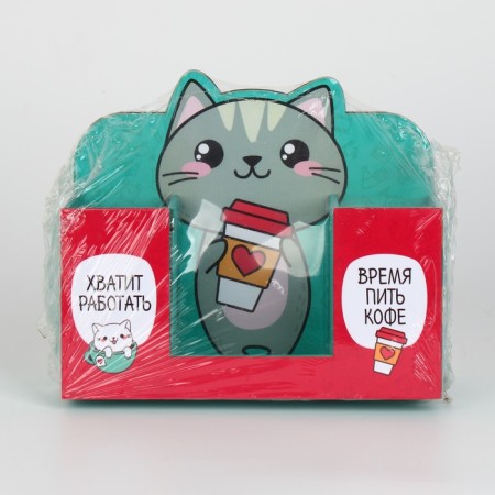 Organizer for the Office "Cat with Coffee"-6