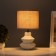Table lamp "CRIM" 1x40W E14 white/gray 18x18x29cm