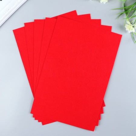 Hard felt 1 mm 20x30 cm red-1