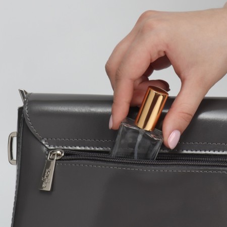 Perfume bottle, with a spray, 15 ml, golden color-14