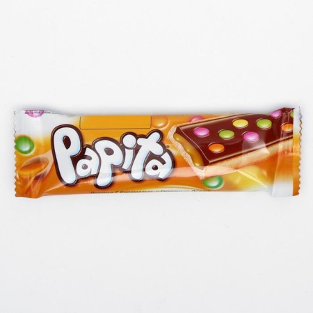 Papita Caramel cookies with caramel and dragee-fertilizers, 33 g