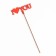 Topper wooden "I love you" red 12x5 cm