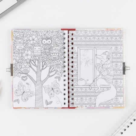 Questionnaire on a lock, in a solid cover A6, 40 sheets "My school friends"-17