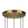 Suspended lamp Freya FR1012PL-05BS Sharlot, 490x490x3440 mm, E14, 5x40W, brass color