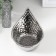 Ceramics candlestick per 1 candle "drop" d = 5 cm silver 11x9x8 cm