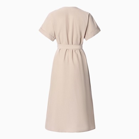 Women's dress on buttons Mist Summer Time, Beige, R.42-11