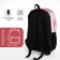 Youth backpack from textiles, 3 pockets, pink color