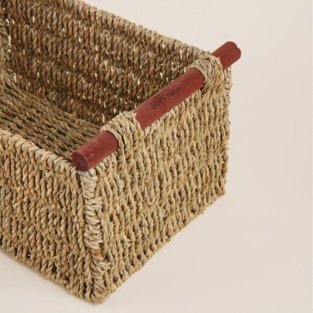 A set of baskets for storing manual weaving, straw, 2 pcs: 23x13x14, 29x19x16 cm-2
