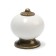 Pen button Dome Ceramics 003, ceramic, white