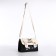 Bag Women's Messoriner, black color with white 18.5*13*8 cm