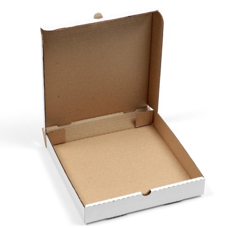 Pizza box, white, 25 x 25 x 4 cm-1