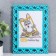 Photo frame 10x15 cm plastic L-7 turquoise (plastic screen)