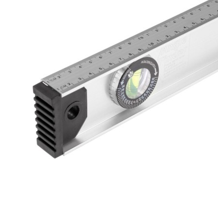 The level of aluminum tundra "rail", 3 eyes (1 rotary), 600 mm-3