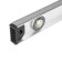 The level of aluminum tundra "rail", 3 eyes (1 rotary), 600 mm