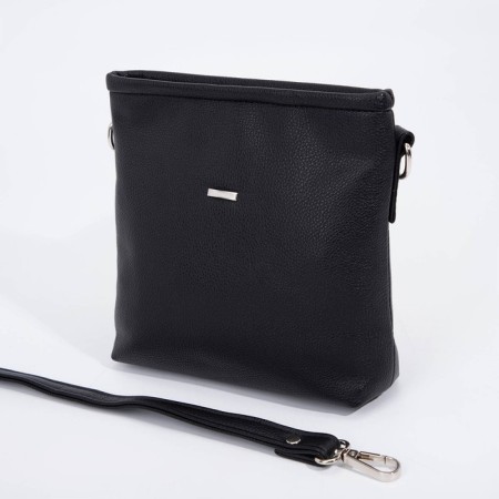 Bag Cross-Bodi with a zipper, black color-2