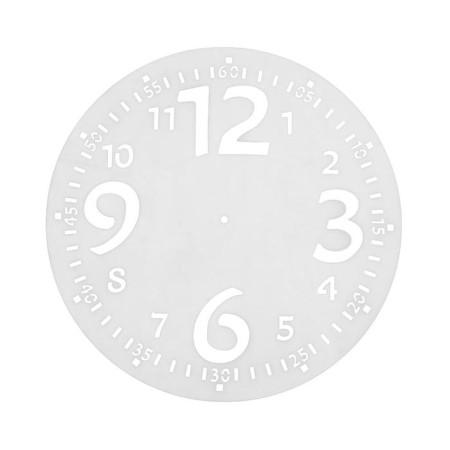 Plastic stencil "Watch with large numbers" D-25 cm-3