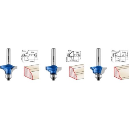 Set of milling bison 28796-H30, profile, wood, 30 pcs.-5