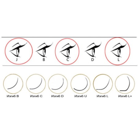 Eyelashes for extension, bundles, 11 mm, thickness 0.07 mm, bend C, 120 bundles, black color black-3