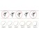 Eyelashes for extension, bundles, 11 mm, thickness 0.07 mm, bend C, 120 bundles, black color black