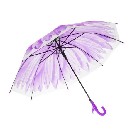 Herbera umbrella, semi-automatic, with whistle, r = 41cm, purple color-1