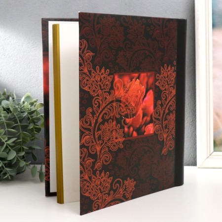 Photo album on 20 magnetic sheets 23x28 cm, int. spiral "Bloom" tulips-1