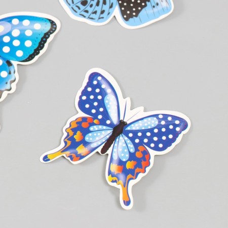 Butterflies cardboard "peas" set 12 pcs h = 4-10 cm-3