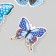 Butterflies cardboard "peas" set 12 pcs h = 4-10 cm