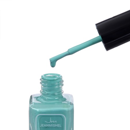 Nail polish with Nude Collection gel effect, tone 371, mint-turquoise, 12 ml-3