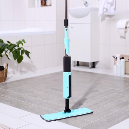 Paul wash with a spray and brush, a microfiber nozzle 41 × 14 cm, a steel show 120 cm, blue color-2