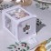 LED figure “White Lantern with a fox” 6.3 × 12 × 6.3 cm, plastic, batteries AG13x3, glow warm white