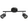 Lamp Black 2x6W GU10 Black 41x10x17cm