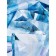 Akvarel curtain, for the bathroom, fabric, 180x180 cm, blue white color