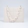 Bag women of artificial leather messenger with a chain, 14 × 20 cm, milk color