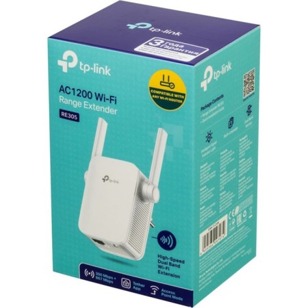 TP-Link Re305 AC1200 10/100Base-TX White Wireless Signal Repeat-8