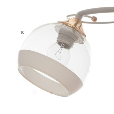 Anava chandelier 2HE27 40W white 48x25x25 cm Bayerlux-5