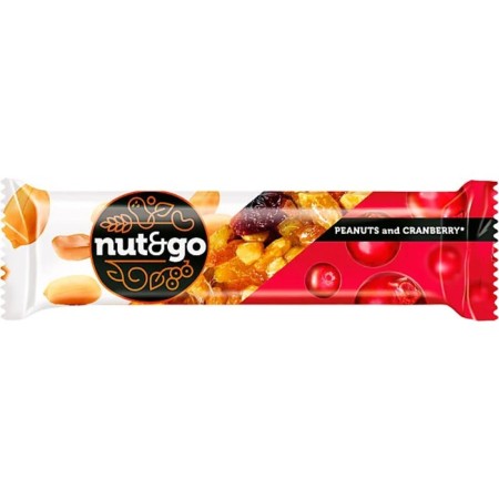 Batonchik "Nut & Go", peanuts and cranberries, 42 g