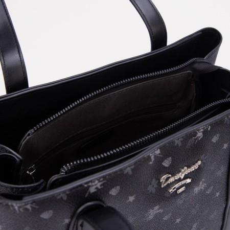 Bag Female Tout on the zipper David Jones, external pocket, black color-2