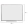 Board Magnetic Marker Standard, 45 x 60 cm, aluminum frame, warranty of 10 years