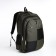 Youth backpack from textiles, 2 departments, 4 pockets, green color