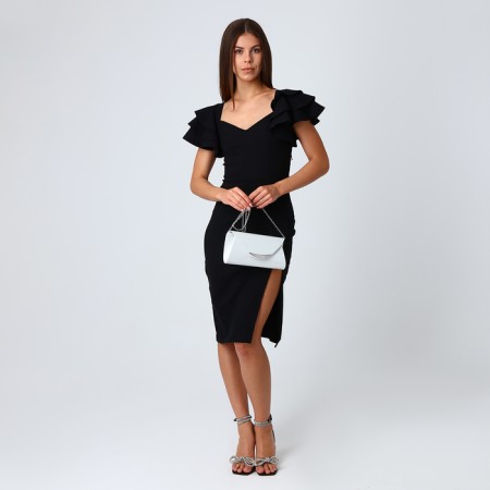 Female bag on a magnet, white color-6